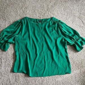 Green Women's Silk Top